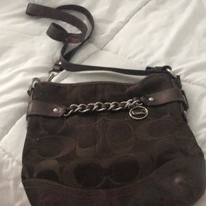 Brown coach purse